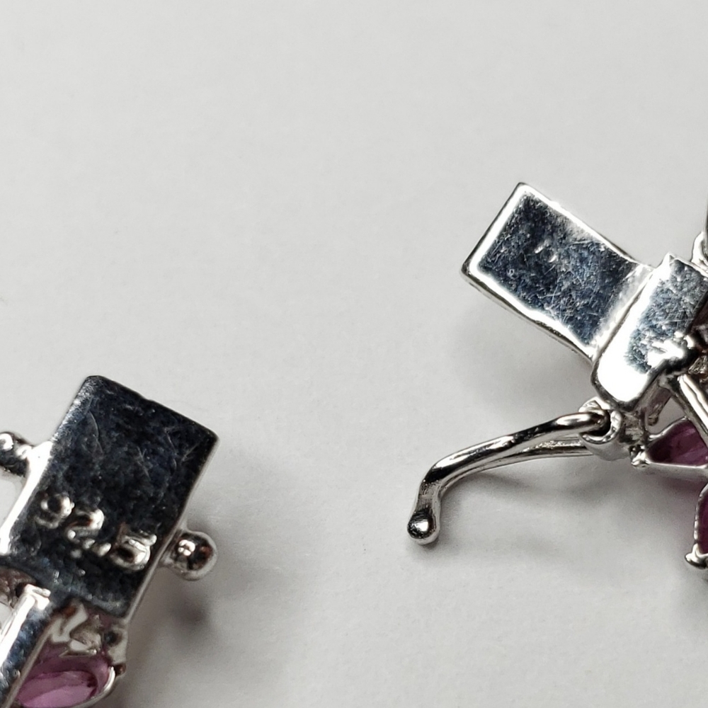 8ct Ruby Sterling Silver Bracelet - image 6